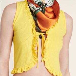 Yellow Boho Vest